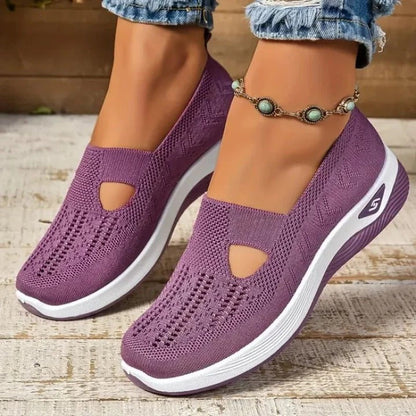 Lightweight Women's Airy Walking Sneakers with Comfort Cushioning