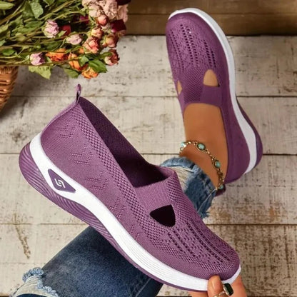 Lightweight Women's Airy Walking Sneakers with Comfort Cushioning