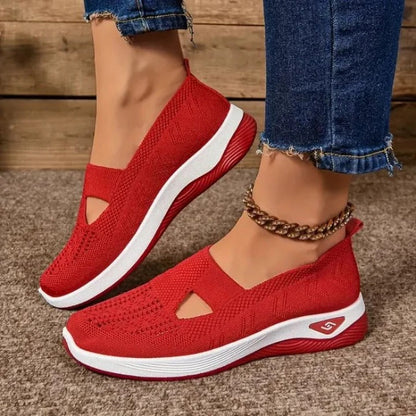 Lightweight Women's Airy Walking Sneakers with Comfort Cushioning