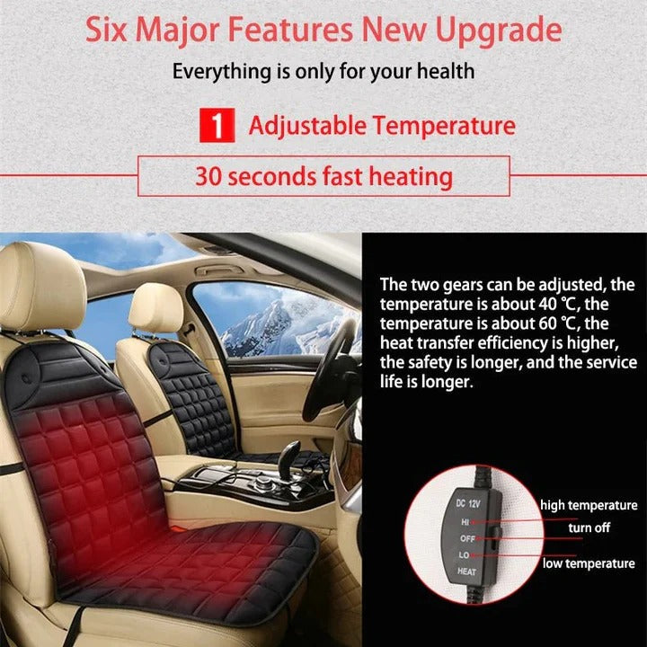 Ultimate Comfort Heated Car Seat Cushion with Custom Heat Control