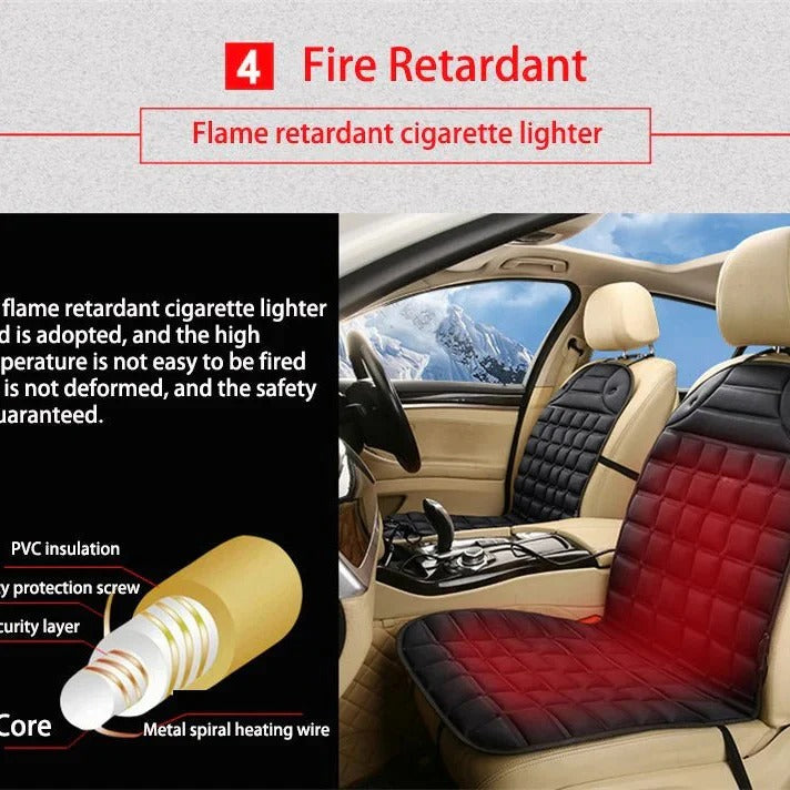 Ultimate Comfort Heated Car Seat Cushion with Custom Heat Control