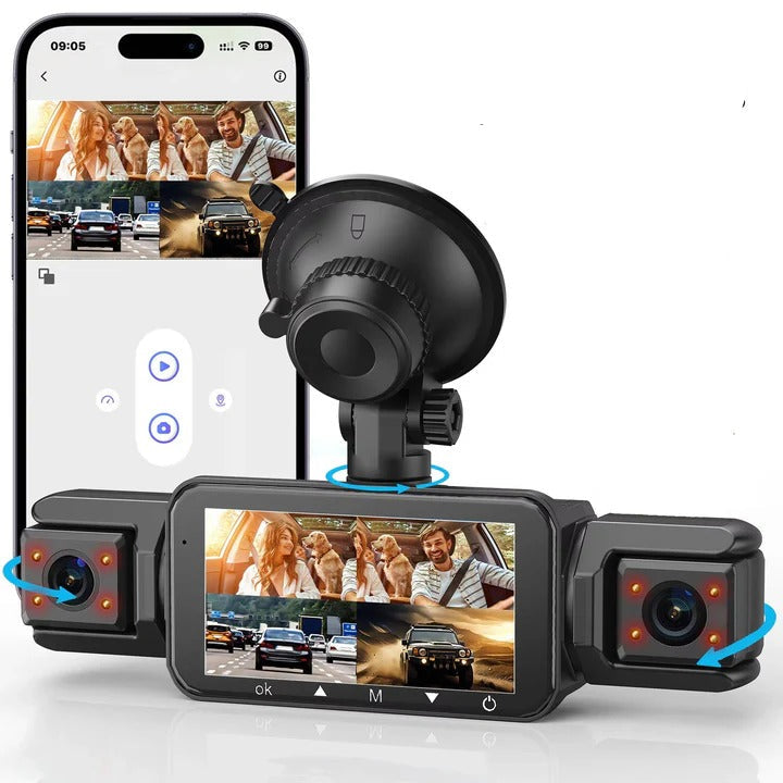 All-Around Vehicle Security Camera with Night Vision & Wi-Fi