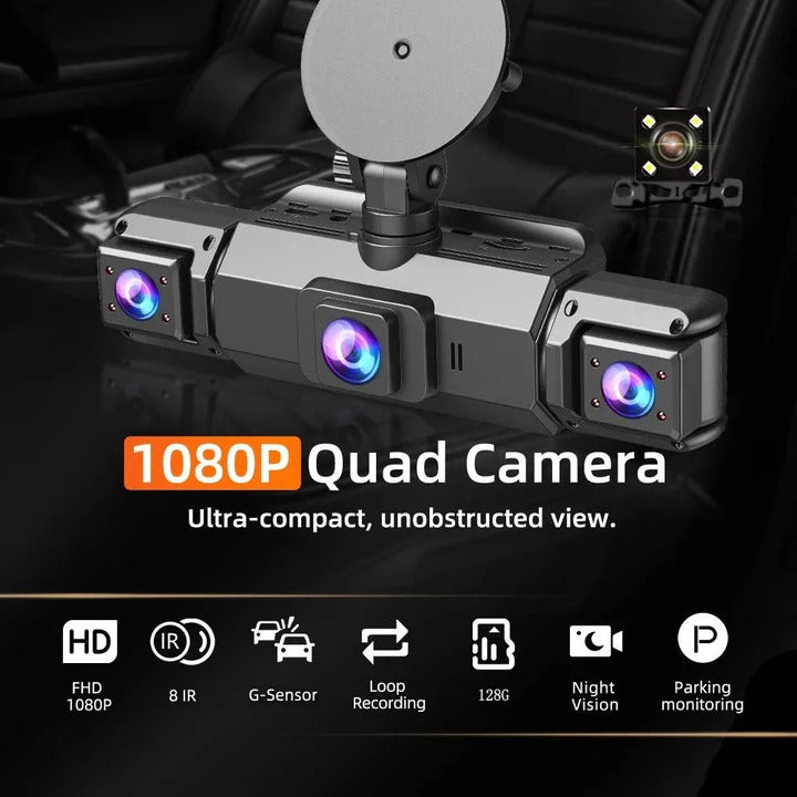 All-Around Vehicle Security Camera with Night Vision & Wi-Fi