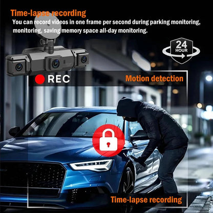 All-Around Vehicle Security Camera with Night Vision & Wi-Fi