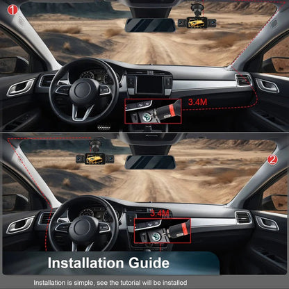 All-Around Vehicle Security Camera with Night Vision & Wi-Fi