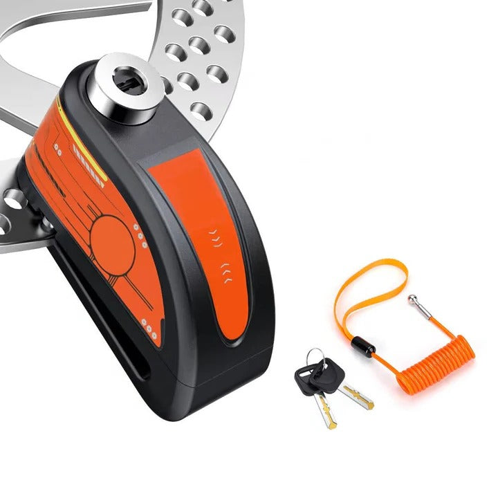 SecureGuard Disc Brake Lock with Alarm System for Motorcycles