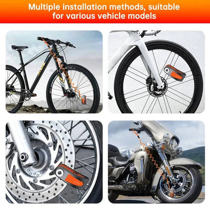 SecureGuard Disc Brake Lock with Alarm System for Motorcycles