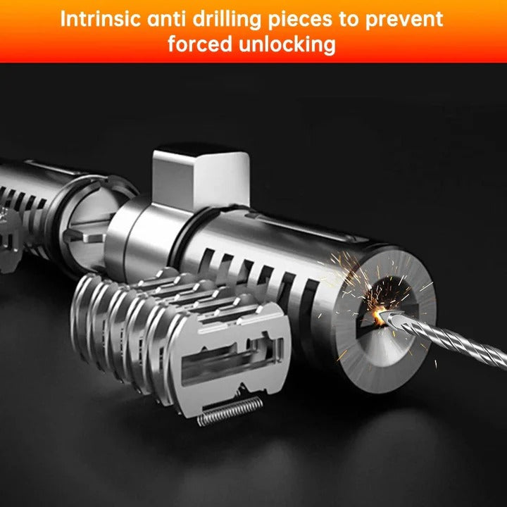 SecureGuard Disc Brake Lock with Alarm System for Motorcycles