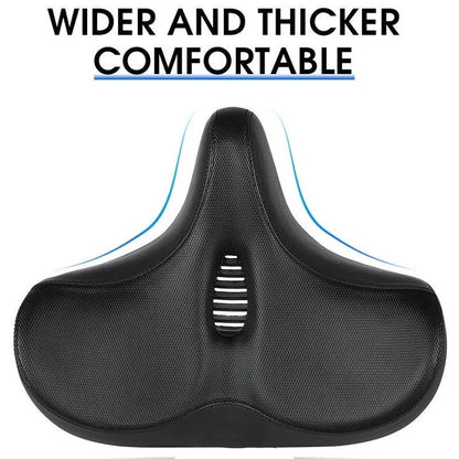 Comfort Ride Bicycle Seat with Enhanced Support for Long Journeys