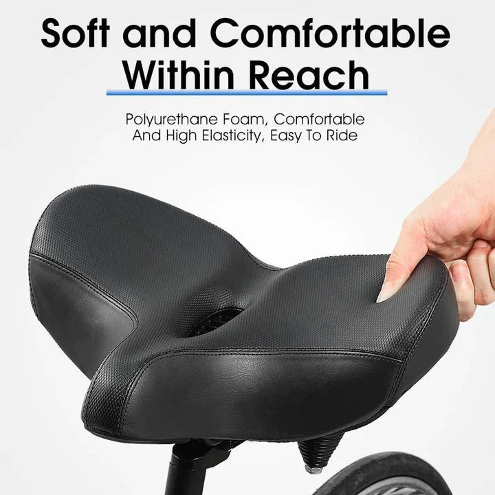 Comfort Ride Bicycle Seat with Enhanced Support for Long Journeys