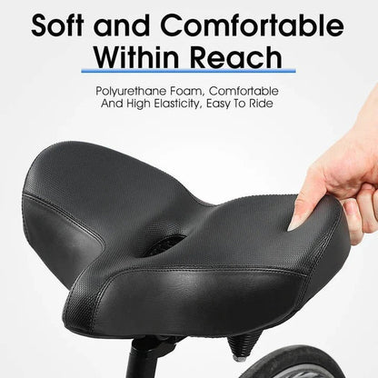 Comfort Ride Bicycle Seat with Enhanced Support for Long Journeys