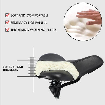 Comfort Ride Bicycle Seat with Enhanced Support for Long Journeys