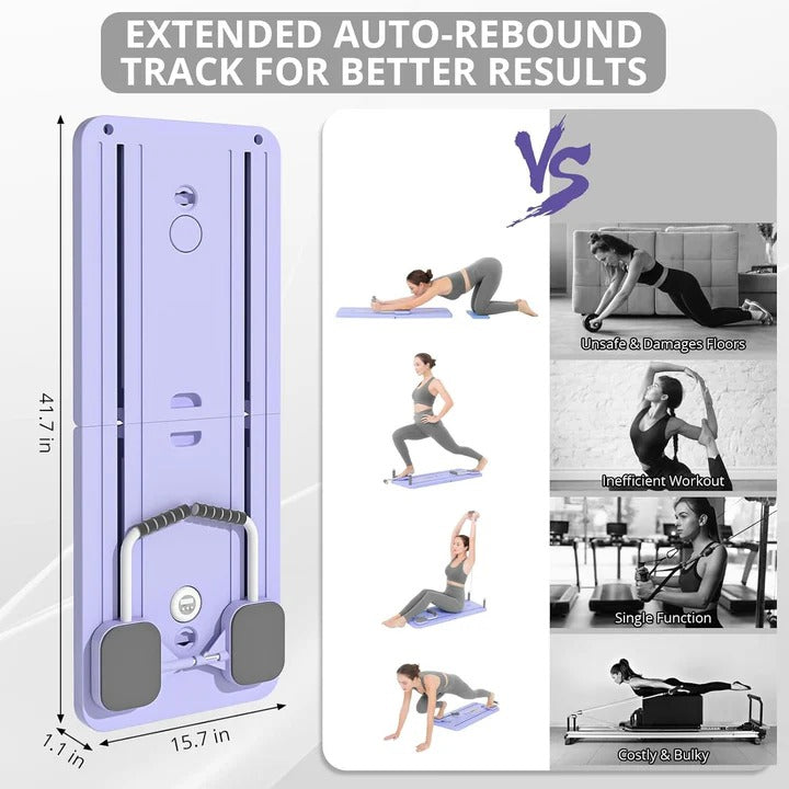 Compact All-in-One Pilates Workout Board for Home Fitness