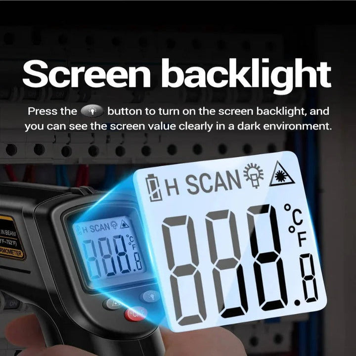 Precision Non-Contact Infrared Laser Thermometer for Exact Surface Readings