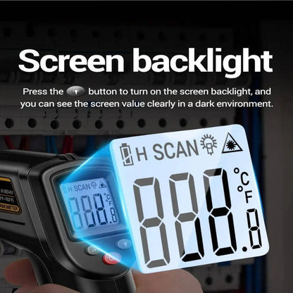 Precision Non-Contact Infrared Laser Thermometer for Exact Surface Readings