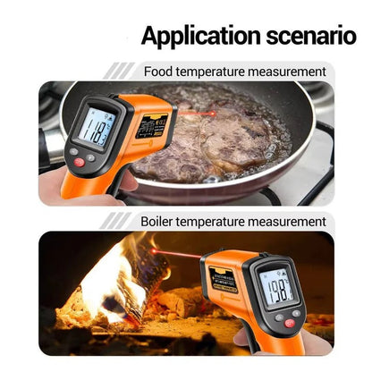 Precision Non-Contact Infrared Laser Thermometer for Exact Surface Readings