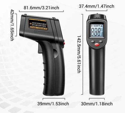 Precision Non-Contact Infrared Laser Thermometer for Exact Surface Readings