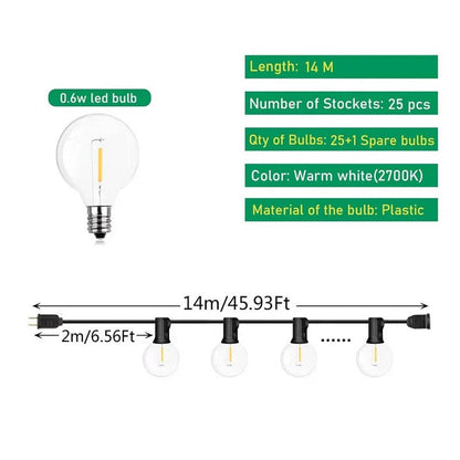 Charming LED String Lights for Outdoor and Indoor Decor
