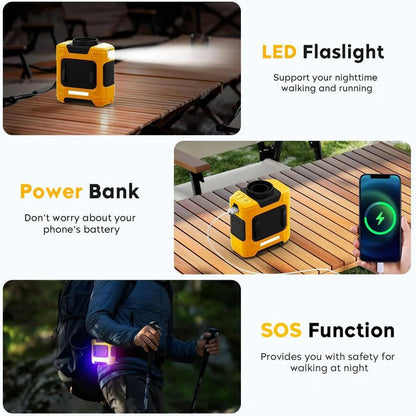 Versatile Clip-On Fan with Adjustable Speeds and Emergency Light