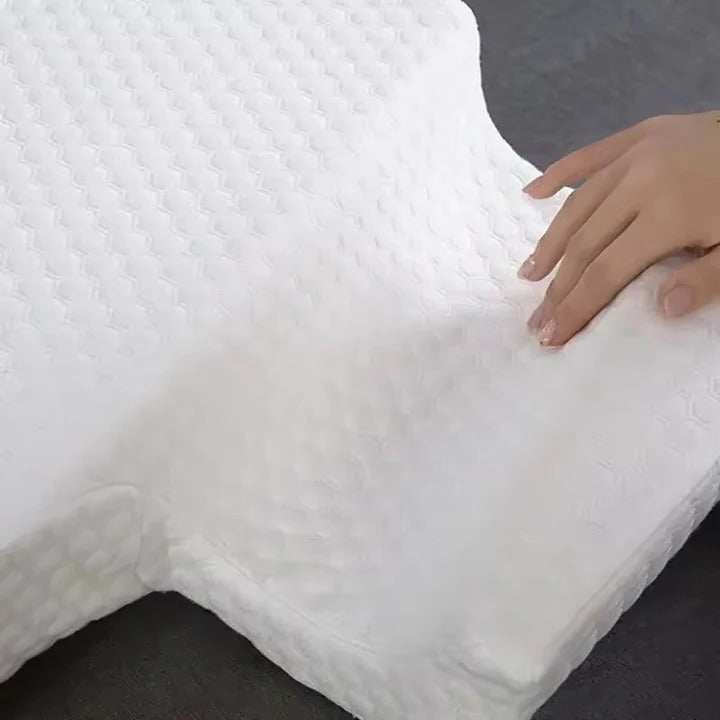 Couples Comfort Pillow with Arm Freedom and Supportive Design