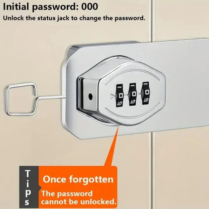 Secure 3-Digit Combination Lock for Cabinets with Easy Setup