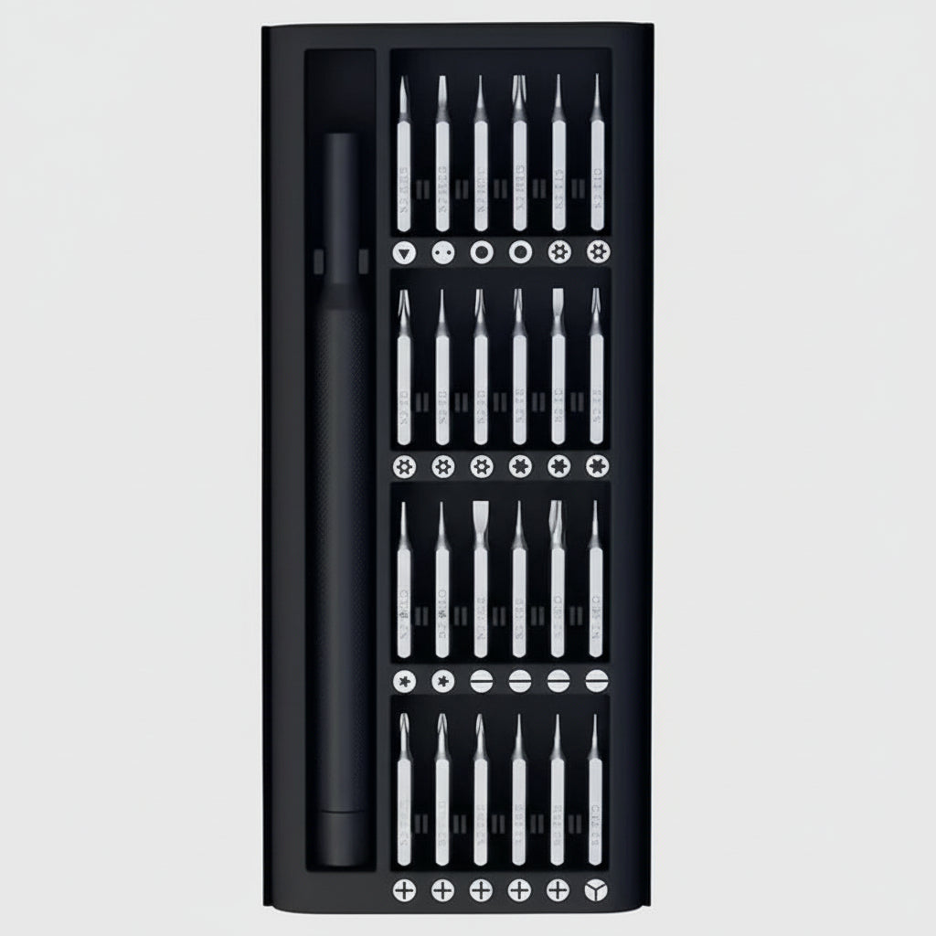 Versatile Precision Tool Kit with 48 Bits for Electronics Repair