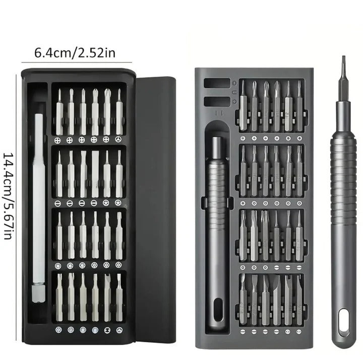 Versatile Precision Tool Kit with 48 Bits for Electronics Repair