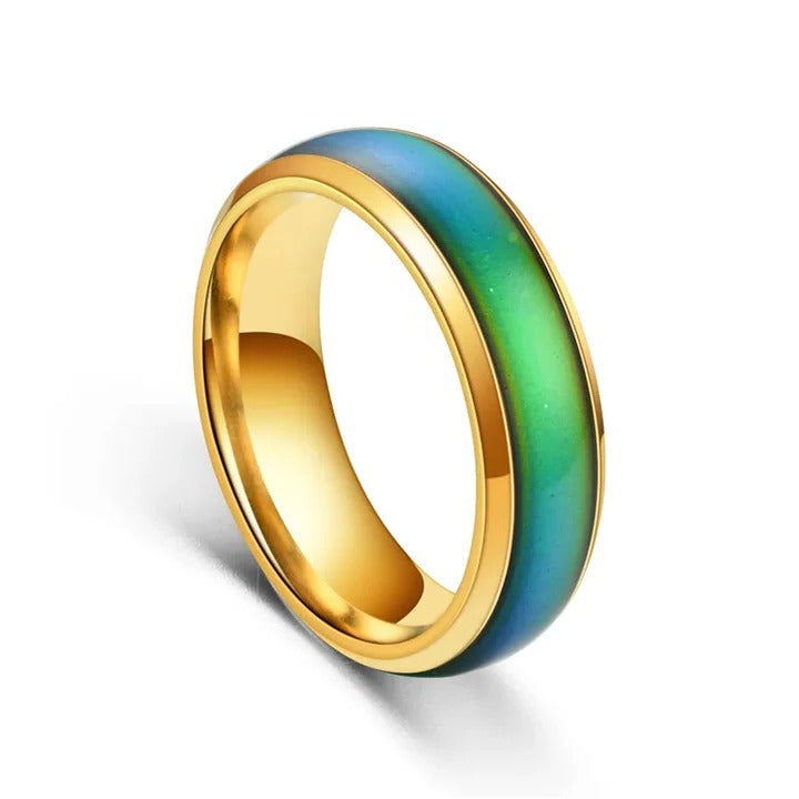 Dynamic Emotion Ring with Color-Changing Features