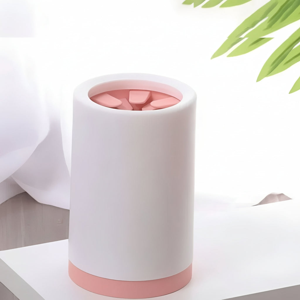 Compact Pet Paw Cleaner with 360° Gentle Scrubbing Action