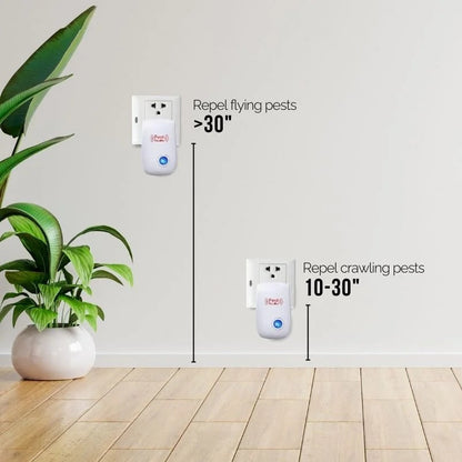 Compact Ultrasonic Pest Defense with Effortless Operation