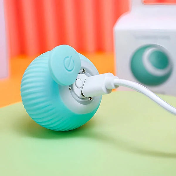 Smart Rechargeable Rolling Pet Play Ball for Cats & Dogs