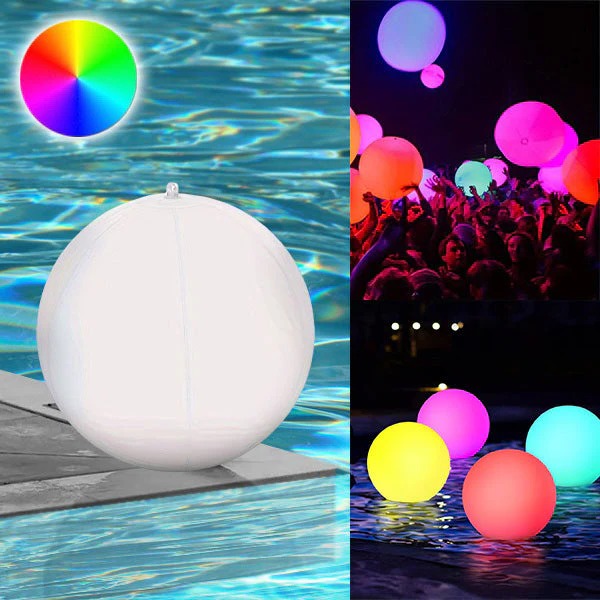 Floating LED Pool Light: Inflatable, Waterproof & Color-Changing