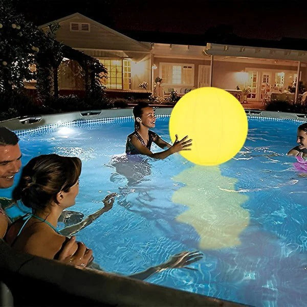 Floating LED Pool Light: Inflatable, Waterproof & Color-Changing