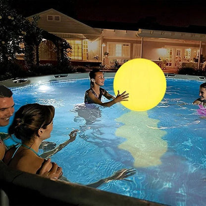 Floating LED Pool Light: Inflatable, Waterproof & Color-Changing