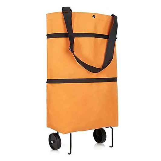 Compact Grocery Trolley with Collapsible Design for Effortless Storage