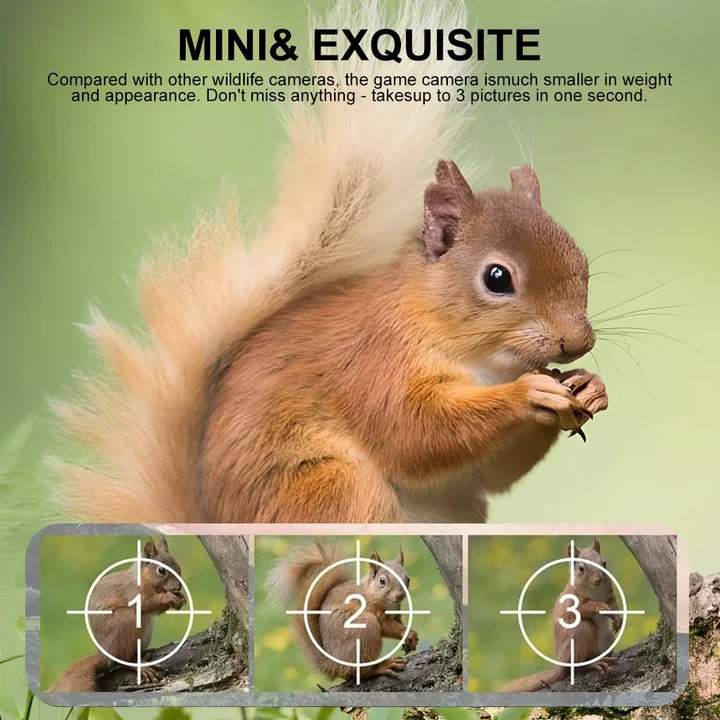 Smart Wildlife Monitoring Camera with Night Vision & Fast Trigger