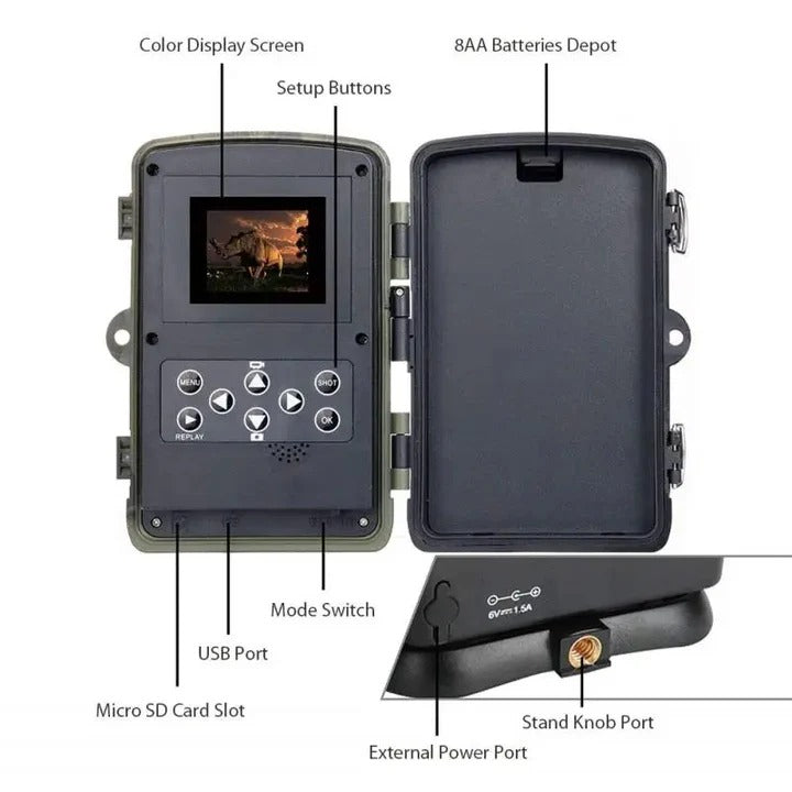 Versatile Trail Camera with Rapid Capture and Long Battery Life