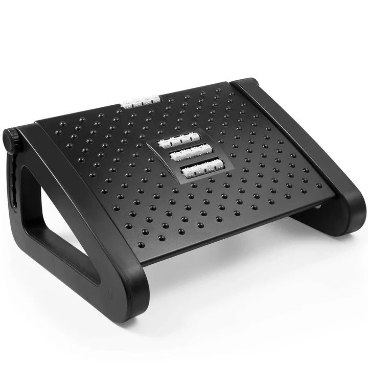 Adjustable Comfort Footrest with Non-Slip Design for Desk Use