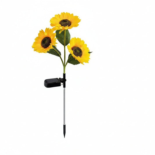 Charming Solar-Powered Sunflower Light for Your Garden