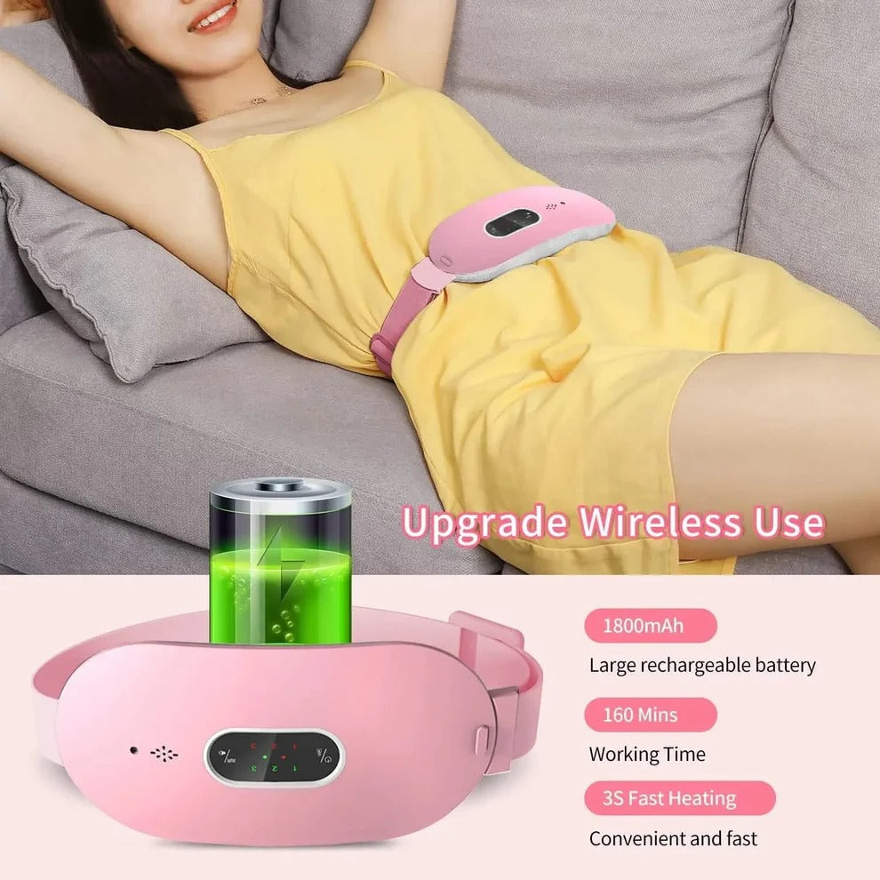 ComfortFlex Heated Massage Belt for Menstrual Relief
