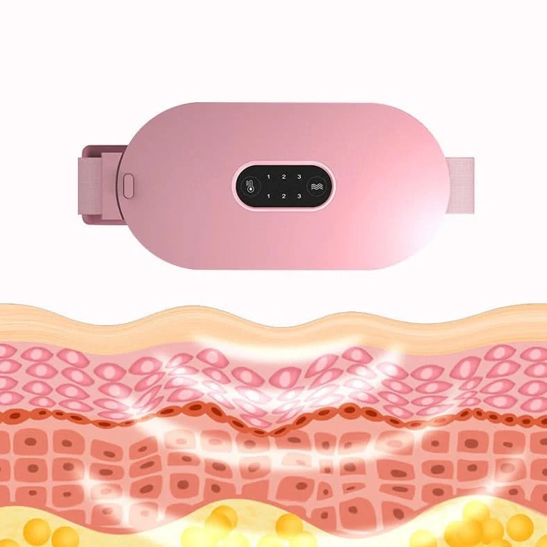 ComfortFlex Heated Massage Belt for Menstrual Relief
