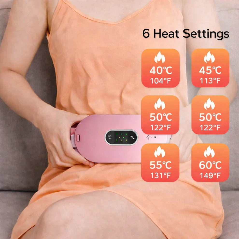 ComfortFlex Heated Massage Belt for Menstrual Relief