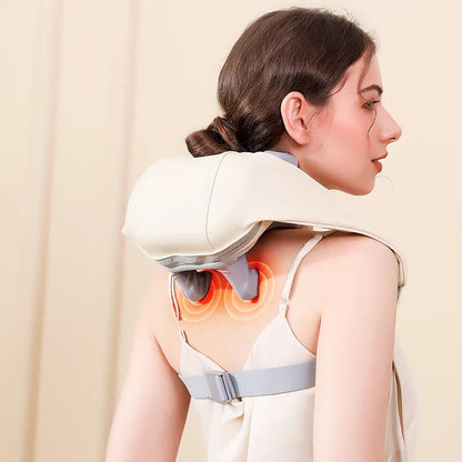 Cordless Neck and Shoulder Relaxation Wrap with Soothing Heat