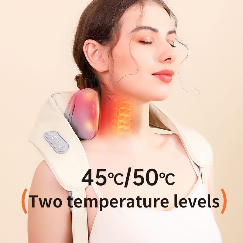 Cordless Neck and Shoulder Relaxation Wrap with Soothing Heat