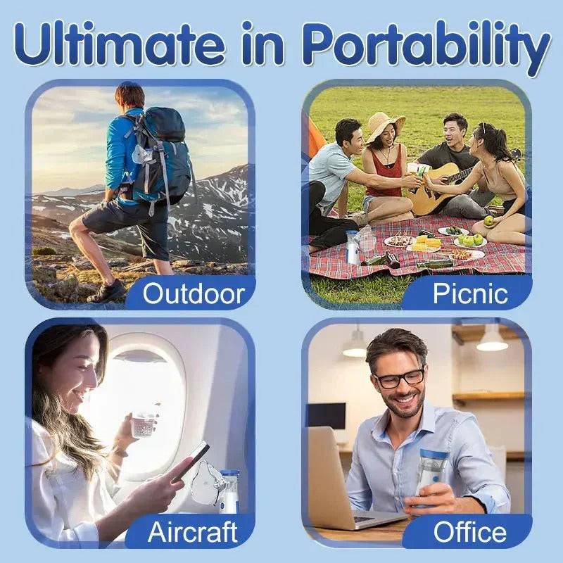 Whispering Breeze Portable Nebulizer for Home and On-the-Go