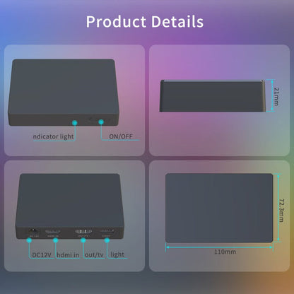 Enhanced RGB LED Backlight Kit with HDMI Sync and App Control