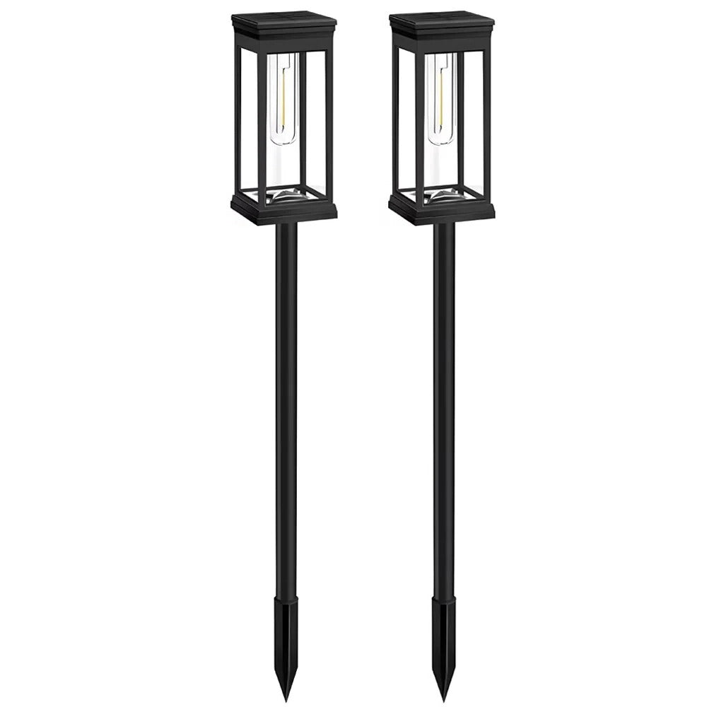 Eco-Friendly Solar Path Lights for Outdoor Spaces, Set of 2