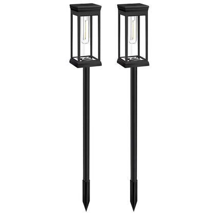 Eco-Friendly Solar Path Lights for Outdoor Spaces, Set of 2