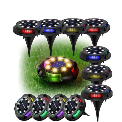 Vibrant Solar-Powered LED Garden Lights for Outdoor Spaces