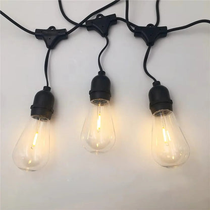 20-Foot Weatherproof Vintage Bulb String Lights for Outdoor Spaces